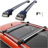 Thunder barres de toit pour VOLKSWAGEN TAIGO 2021 - Aluminium Noir