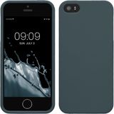 kwmobile telefoonhoesje geschikt voor Apple iPhone SE (1.Gen 2016) / iPhone 5 / iPhone 5S - Back cover in leisteen
