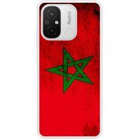 Xiaomi Drapeau maroc Verstevigd hoesje met sublimatie bedrukking, compatibel met Xiaomi Redmi 12C