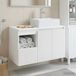 Maison Exclusive - Ensemble de meubles de salle de bain, 2 pièces, blanc laqué, 79,5 x 41 x 79,5 cm