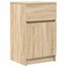 vidaXL Nachtkastje Sonoma eiken 39x35x65 cm bewerkt hout