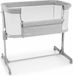 Moby-System LUNA Co-Sleeper - Cosleeper 3-in-1 zijbed voor baby's - Vrijstaand Babybedje - 88 x 56cm - Grijs