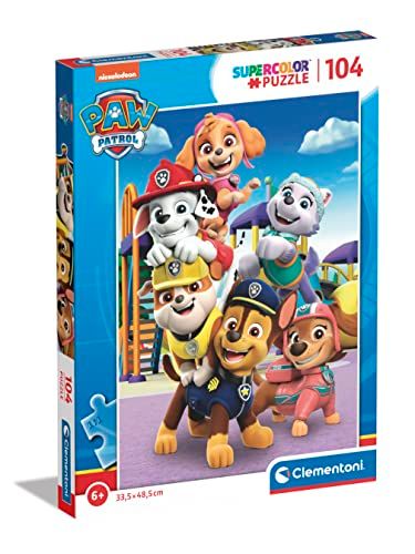 Clementoni - Paw Patrol Supercolor Patrol - 104 stuks - Puzzel - 6 jaar