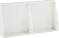 vidaXL Keermuur - 2 stuks - 40 x 12 x 50 cm - Staal - Wit
