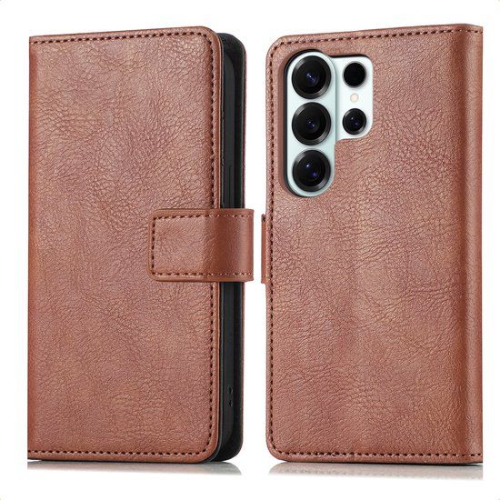 imoshion Hoesje - Geschikt voor Samsung Galaxy S26 Ultra - Luxe Bookcase - Bruin