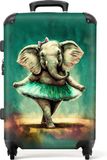 NoBoringSuitcases.com Kinderkoffer Olifant Ballet Meisje 66 cm 72 liter Hardcase Trolley