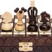 King's Classic Jeu d'échecs échiquier jeu d'échecs - Bois - 28,8 x 28,3 cm - Fait à la main