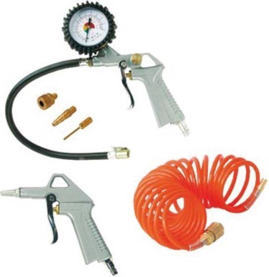 STANLEY Luchtgereedschapset 6-delig - met 3 mondstukken