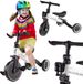 Fix Mini 3-in-1 Tricycle - White/Black - Up to 30kg - 1.5-4 Years Old - Aluminum Frame