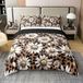 OEM Bettenset 100% katoen retro bloemenprint 135x200 cm 2-delig