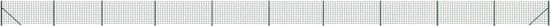 vidaXL Draadgaashek met flens 1,1x25 m groen