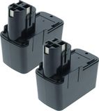 vhbw 2x batterie compatible avec Würth ABS 12 -M2, ABS 12 M-2, ABS 12 M2, ABS 12-M2, ATS12-P, ATS12P, ATS12 -P, ATS12 P outil (3000 mAh, NiMH, 12 V)