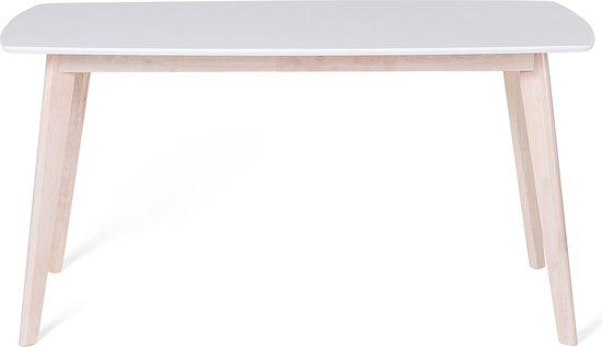 Beliani SANTOS Eettafel - Wit - 150 x 90 cm - MDF