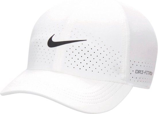 Nike Dri-FIT ADV Club Cap FB5598-100 Wit-zwart M/L