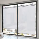 Sans marque 2-pack store occultant - 40x125 cm - Argent