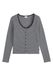 LEVI'S ® Gilet en maille 'AUSTEN' anthracite / blanc