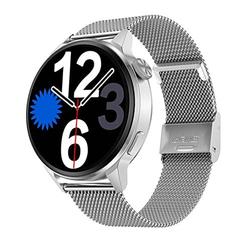JUSHZ Smart Horloge - Smartwatch met Call Functie, Bluetooth Bellen, AI Assistent, GPS Track - Zilver - 44x11mm