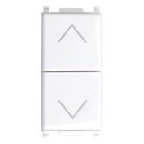 Dubbele Vimar Dubbele knop met vergrendeling, 10 A, kleur wit, compatibel met Vimar Plana 1204