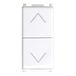 Dubbele Vimar Dubbele knop met vergrendeling, 10 A, kleur wit, compatibel met Vimar Plana 1204