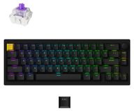 Keychron P2 HE Sans fil Magnétique Clavier de jeu Lemokey 65% - Bluetooth 2,4 GHz USB-C boîtier transparent avec commutateurs magnétiques Nebula Gateron Double-Rail