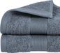 Atmosphera Serviette de bain Towelmaster - 4x - gris foncé - luxe - 50 x 90 cm - Coton - 450 grammes