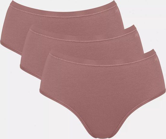 Sloggi GO Daily Cotton Midi 3P Dames Onderbroek - Cacao - XL