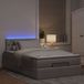 Prolenta Maison Exclusive - Ottomaans bedframe met taupekleurige matras, 120x200 cm, textiel