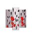 Homemania Wandafbeelding, 3 stuks, natuur, voor woonkamer, slaapkamer, meerkleurig, 57 x 0,3 x 60 cm, HM203MDF215, MDF