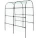 Arche de jardin, acier durable, conception autoportante, noir