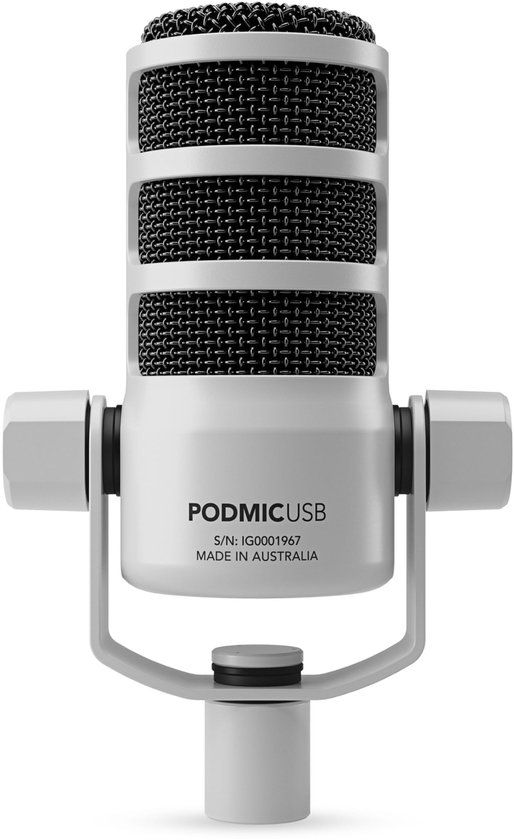 Rode PodMic USB White - Dynamische microfoon