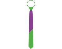 Folat Stropdas Colorblock Paars/Groen