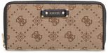 GUESS Dorothy SLG Zip Around Wallet Latte Logo / Black