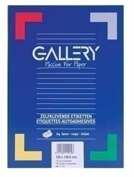 Gallery Labels 70 x 38mm - White - 2100 Labels
