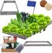 Modo24 ZP09 Carré Potager Surélevé En Escalier Modulable, Bois De Pin, Herbes/légumes, Jardin/terrasse/balcon, 9x60x60 Cm, Gris