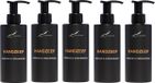 Sweet Orange & Cedarwood Savon pour les mains 300 ml - avec pompe - bouteille noire - set de 5 pièces - Lot économique