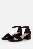 Tamaris Sandalen met hak zwart Textiel - Dames - Maat 36