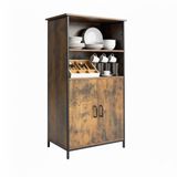 Merkloos Buffetkast - 124,5 x 60 x 35 cm - industrieel