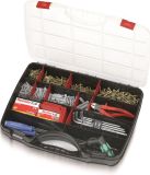 Parat PROFI-LINE Organize S Assortimentskoffer, Polypropyleen, Zwart/Rood/Transparant, 460 x 355 x 80 mm, 26 Compartimenten
