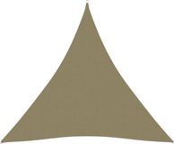 vidaXL Zonnescherm driehoekig 4,5x4,5x4,5 m oxford stof beige