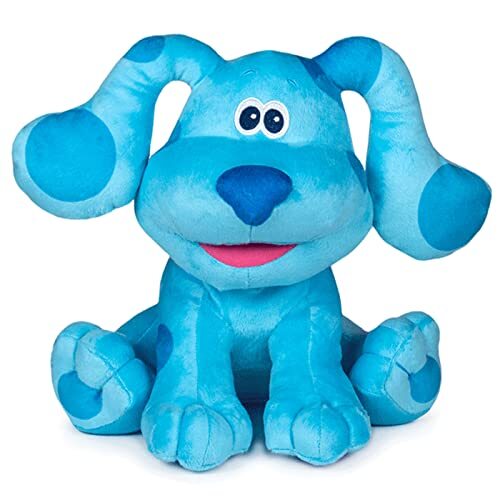 Play by Play Blue's Clues & You pluche dier Blue Pistes de Blue & Du, 24 cm, zacht, pluizig, cadeau voor kinderen