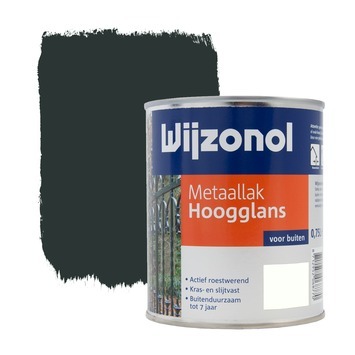 Wijzonol metaallak hoogglans antiek groen 750 ml