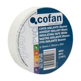 Cofan Isolatietape, 180 micron, wit
