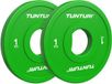 Tunturi Platinum Fractional Plate - Bumperplates - Vert - 1kg - Set