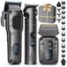 Merkloos Tondeuse - Trimmer en scheerapparaat voor heren - 11 geleidekammen - LED-display - Oplaadbaar - Waterdicht