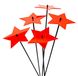 Set van 5 Attrape-soleil Fluorescent Rouge