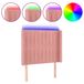VidaXL Hoofdbord & Voeteneind Roze met LED Strip