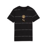 PUMA T-shirt à motif ftblCulture Manchester City Enfant et Adolescent, Accessoires, Noir, 7-8Y
