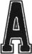 Urban Classics Letters Patch Zwart