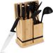 BerlingerHaus Bloc à couteaux avec set d'ustensiles de cuisine et planche à découper Noir Or Rose - 12 pièces