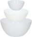 Plasticforte Kommetjes/Serveer schalen set - 9x stuks - kunststof - Wit